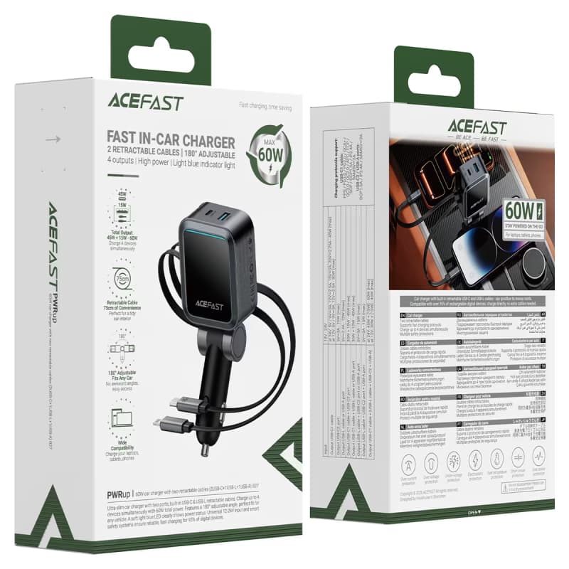 ACEFAST B27 60W Fast Car Charger 