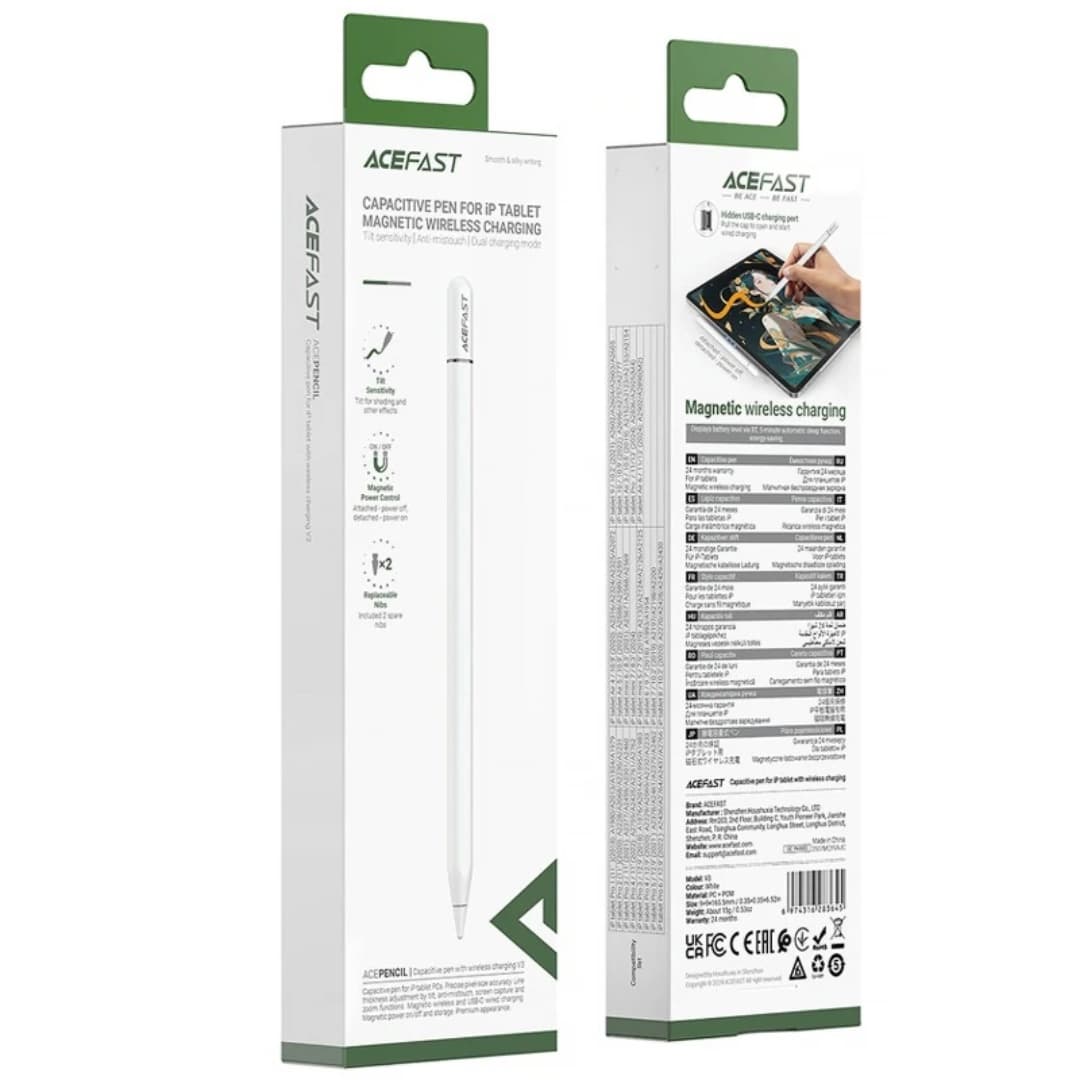 ACEFAST V3 Capacitive Pen With Wireless Charging 