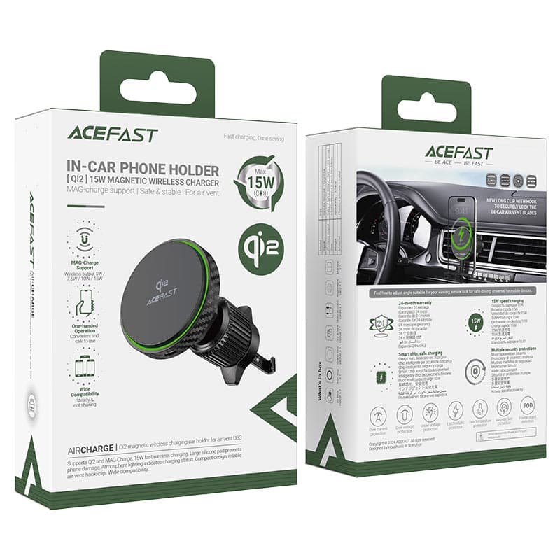 ACEFAST D33 Magnetic Qi2 Wireless Charging Car Holder