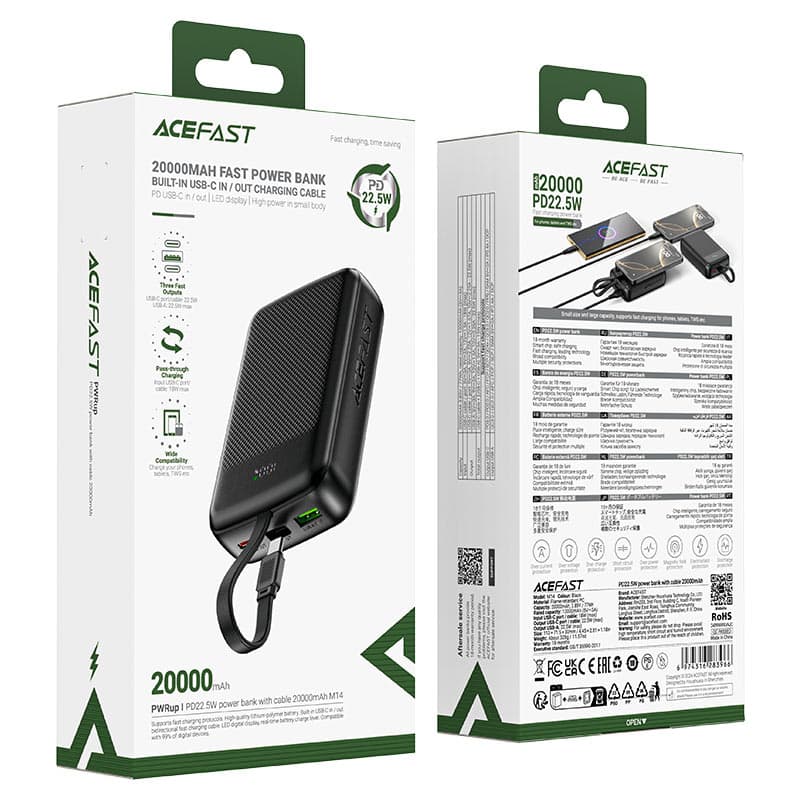 ACEFAST 20000MAH Fast Power Bank