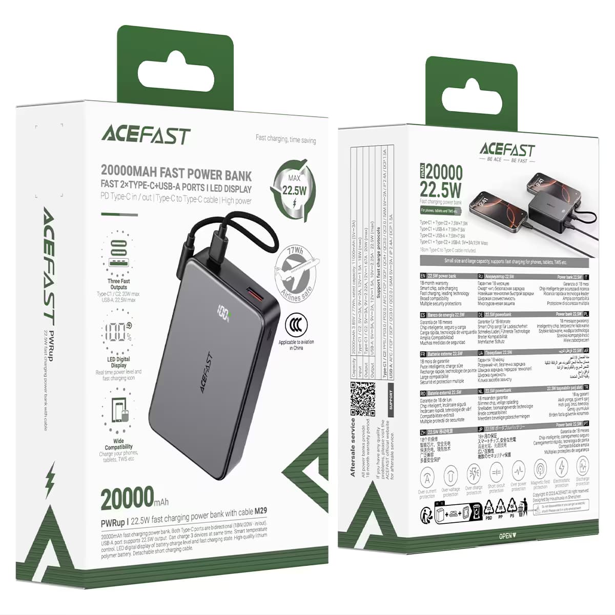 ACEFAST 20000MAH Fast Power Bank