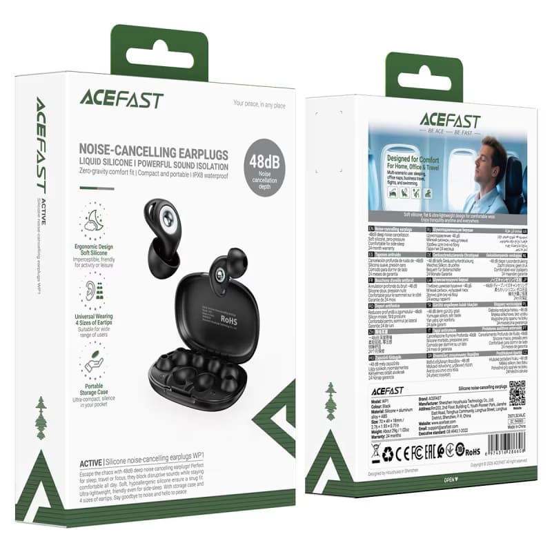 ACEFAST WP1 Noise-Cancelling Earplugs | Waterproof
