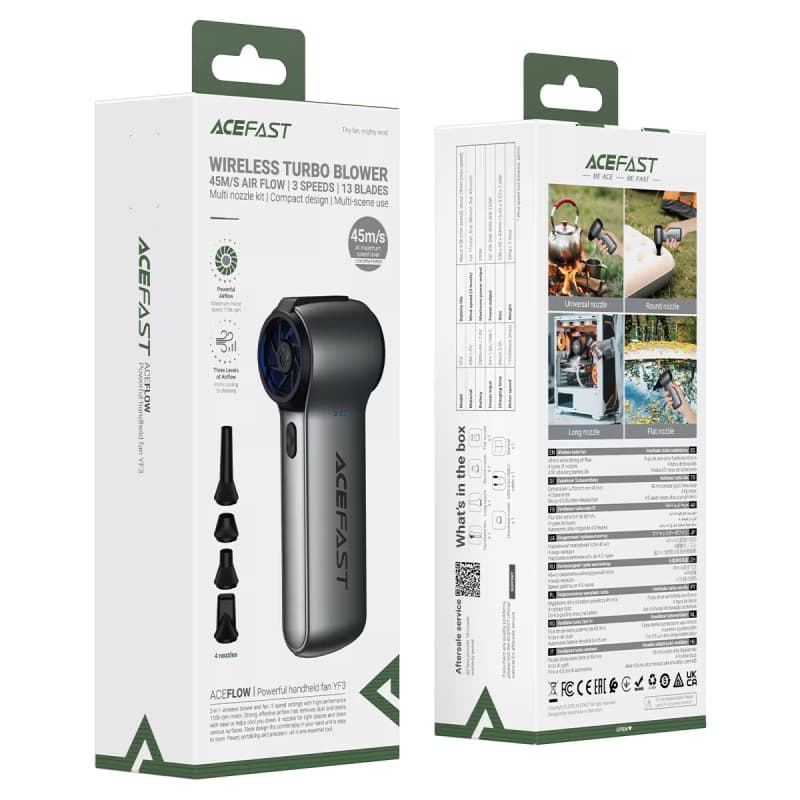 ACEFAST YF3 Portable Turbo Blower Fan | 45M/S